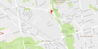Žemėlapis Trethewey ratai Toronto