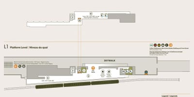 Žemėlapis Sąjungos stotis mezzanine