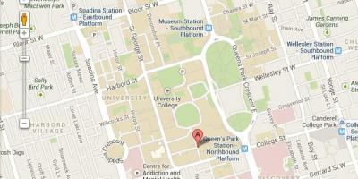 Žemėlapis university of Toronto St George
