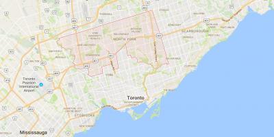 Žemėlapis Uptown Toronto rajono Toronto