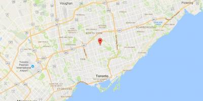 Žemėlapis Wanless Park rajone Toronto