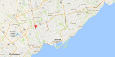 Žemėlapis Weston rajono Toronto