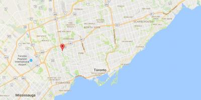 Žemėlapis Weston rajono Toronto