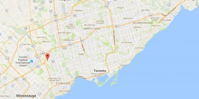 Žemėlapis Willowridge rajono Toronto