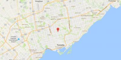 Žemėlapis Yonge ir Eglinton rajono Toronto