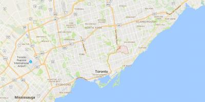 Žemėlapis Kamanos Kelias rajono Toronto