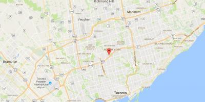 Žemėlapis Šarvai Aukščio rajono Toronto