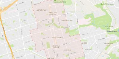 Žemėlapis Šiaurės kaimynystės Toronto